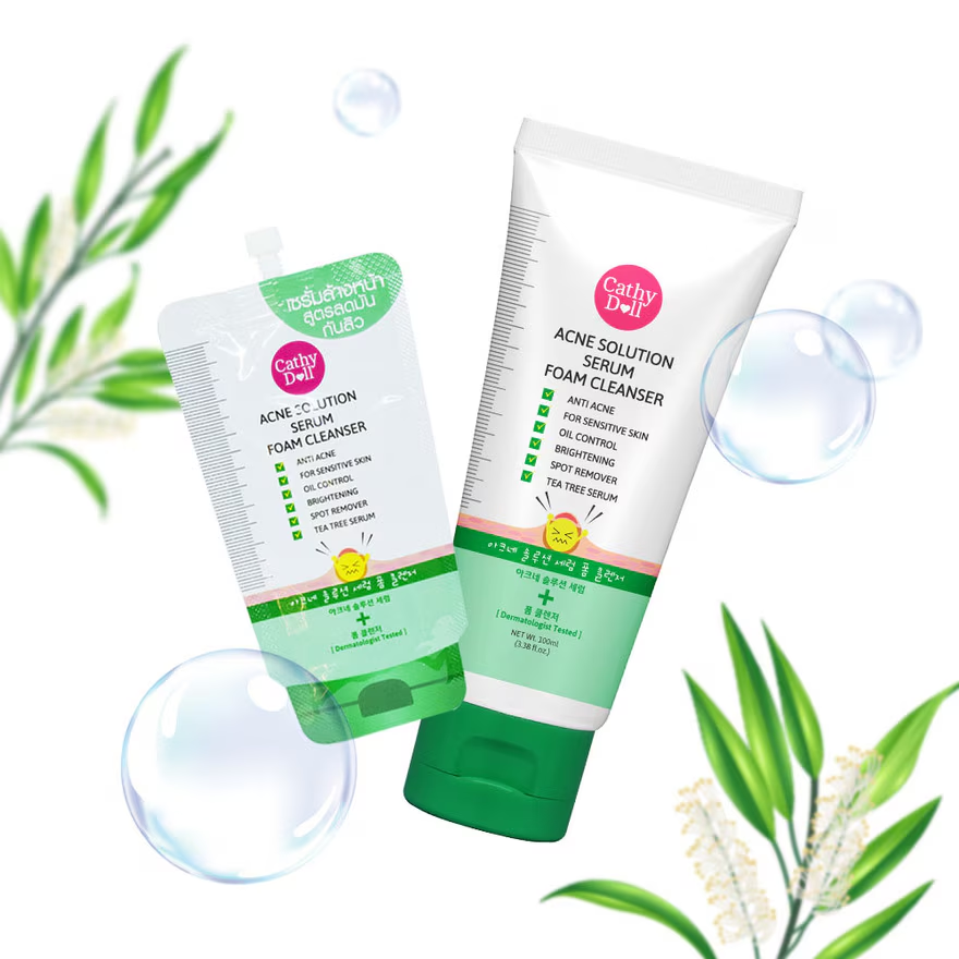 Cathy Doll Acne Solution Serum Foam Cleanser