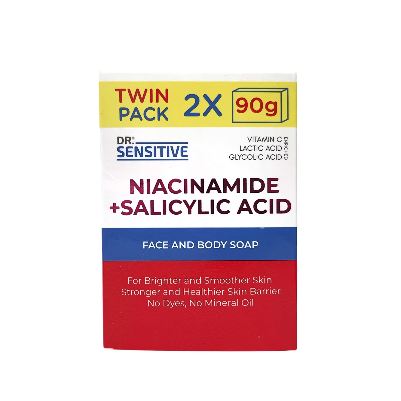 Dr. Sensitive Niacinamide & Salicylic Acid Soap (2 pcs pack)