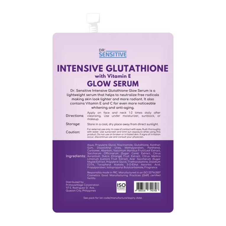 Dr. Sensitive Intensive Glutathione Glow Serum with Vit E 10mL