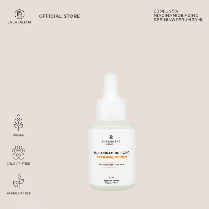 EB Plus 5% Niacinamide + Zinc Refining Serum 30ml