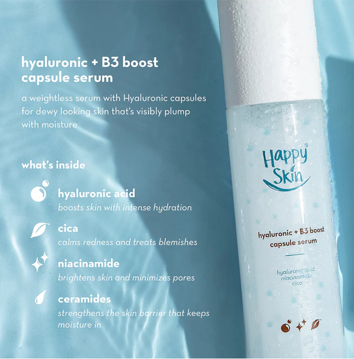 Happy Skin Hyaluronic + B3 Boost Capsule Serum