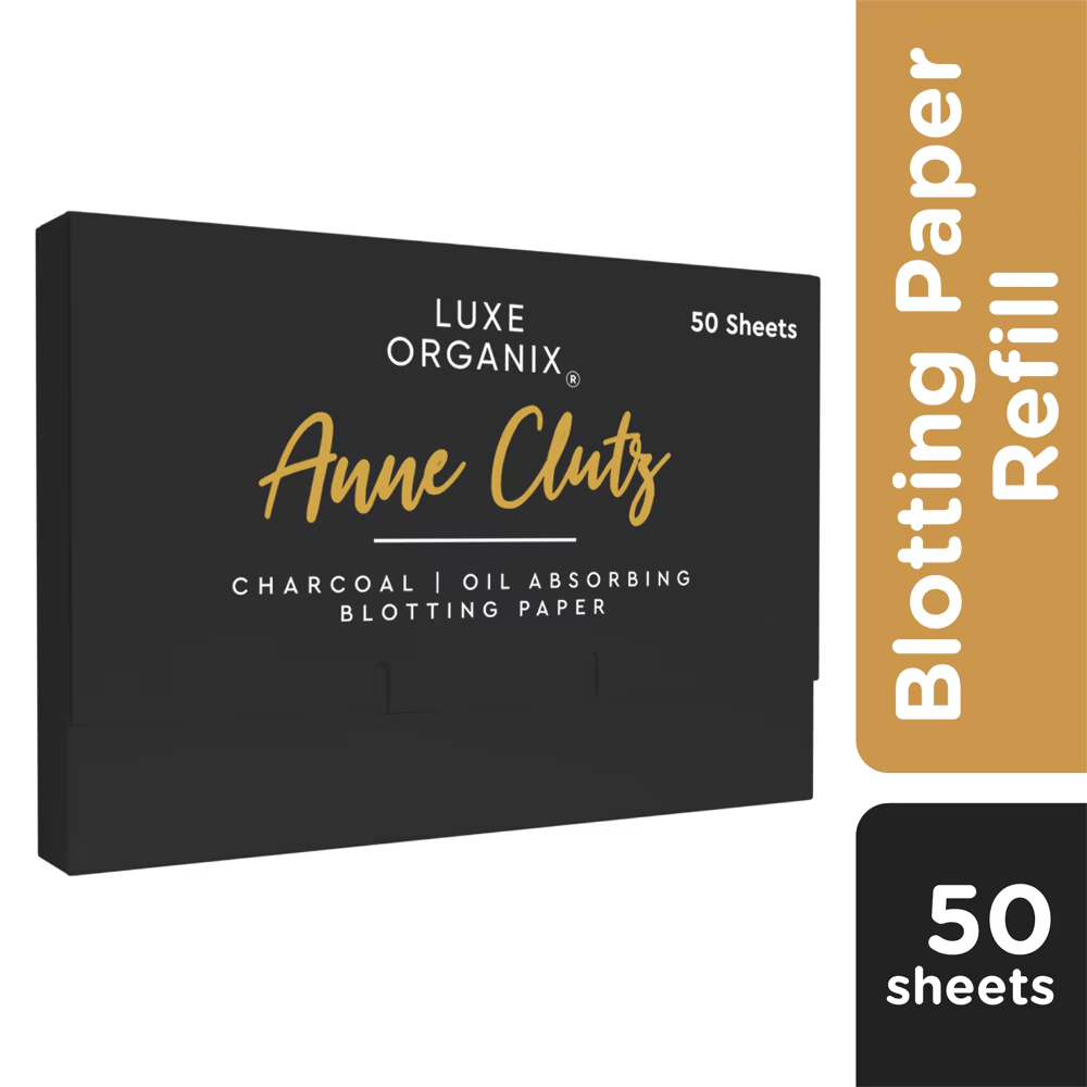 Anne Clutz Charcoal Oil Absorbing Blotting Paper 50 Sheets