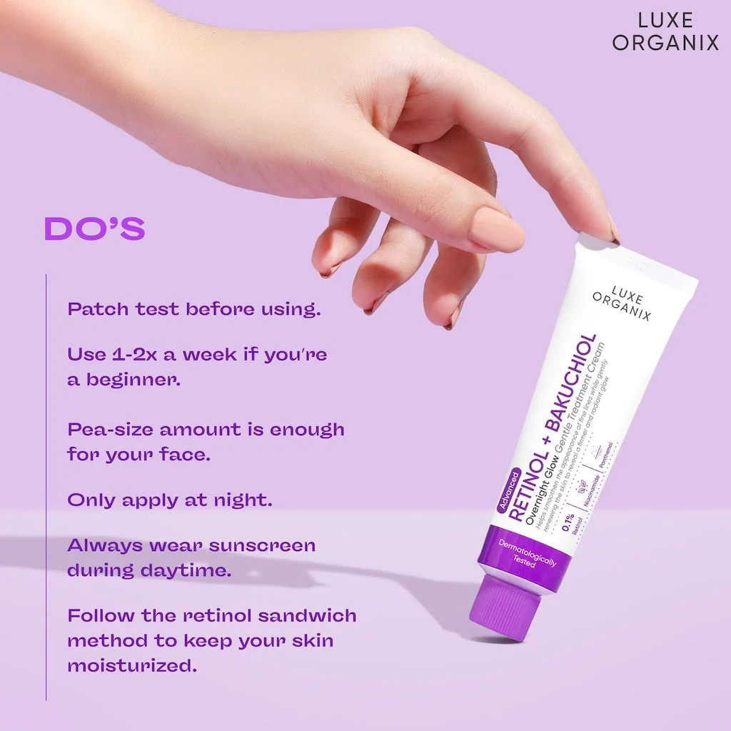 Retinol + Bakuchiol Overnight Glow Gentle Treatment Cream