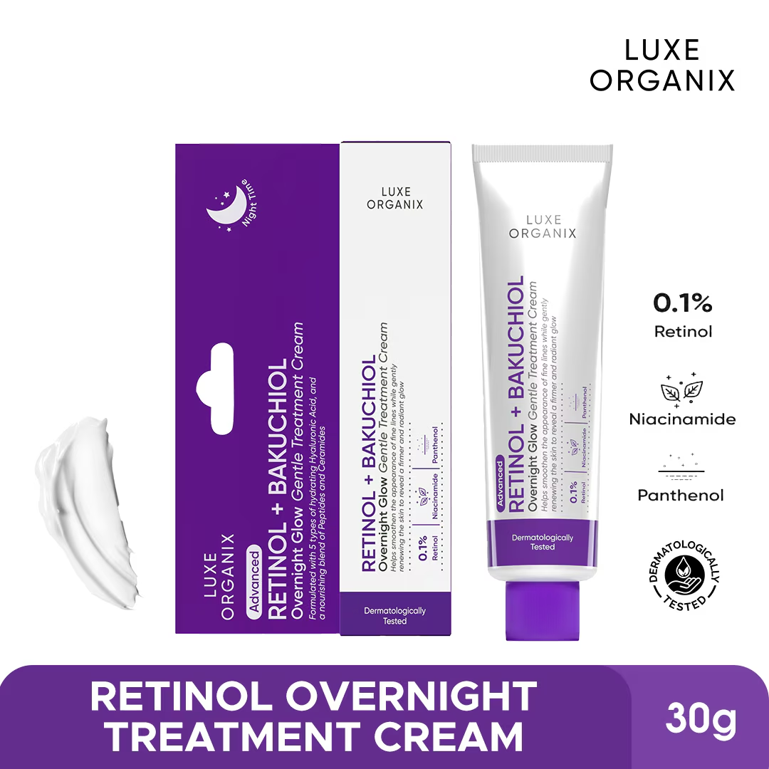 Retinol + Bakuchiol Overnight Glow Gentle Treatment Cream