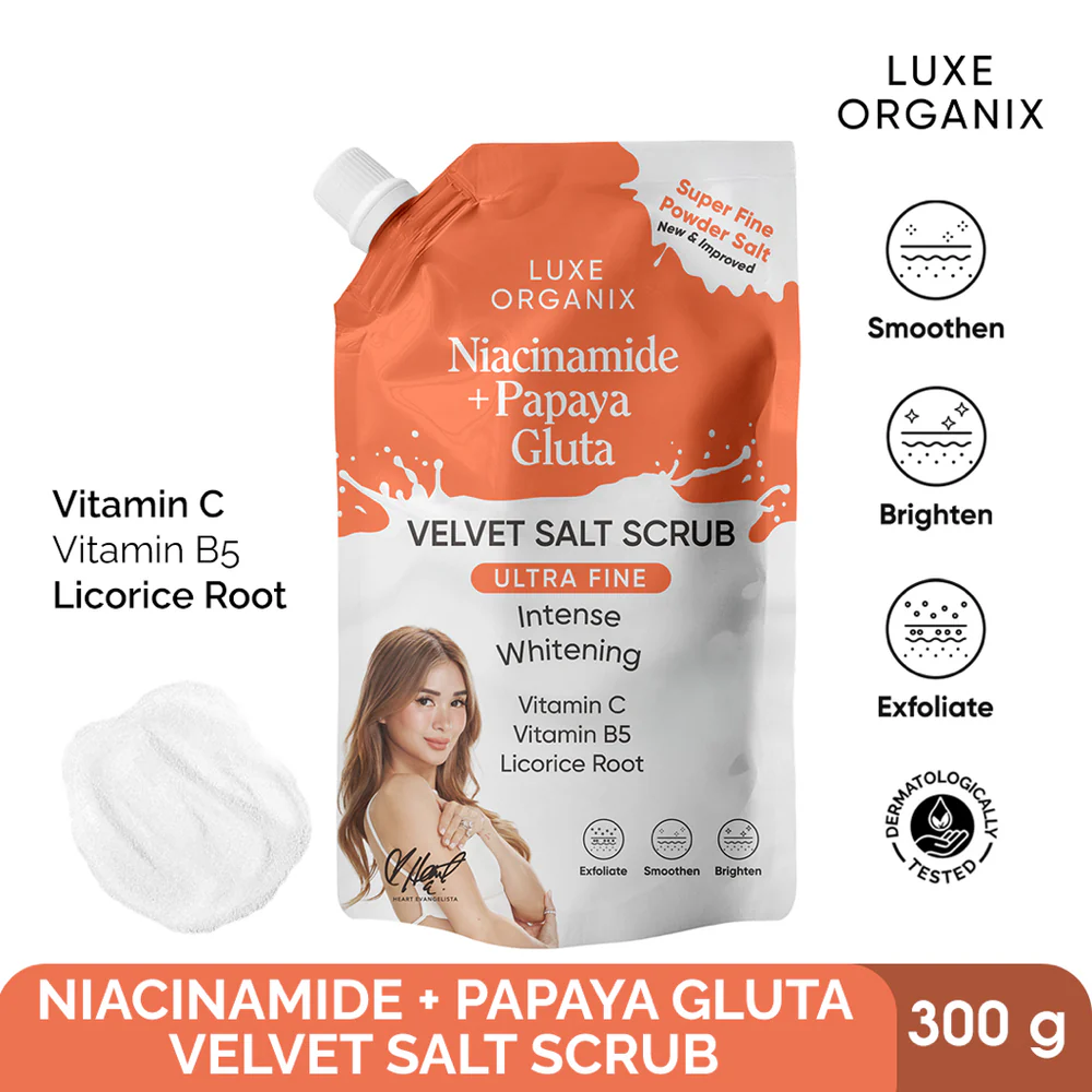 Niacinamide + Papaya Gluta Velvet Salt Scrub