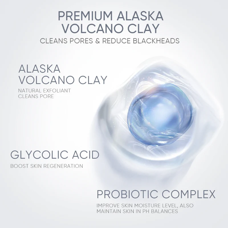 Mugwort Acne Clay Stick & Alaskan Volcano Pore Clay Stick