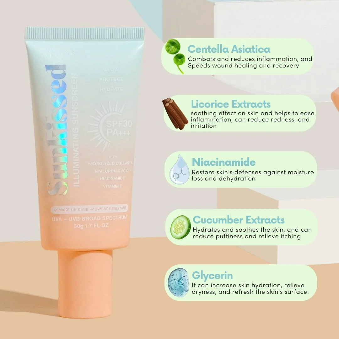 Sunkissed Illuminating Sunscreen SPF50