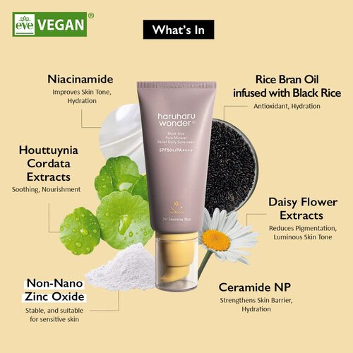 Black Rice Pure Mineral Relief Daily Sunscreen 50ml