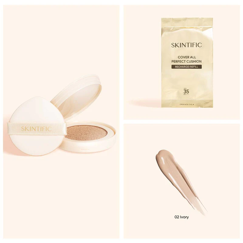 Cover All Perfect Cushion High Coverage Poreless Flawless Foundation