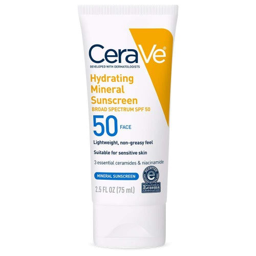 Hydrating Mineral Face Sunscreen Lotion SPF 50 - BeautiQn