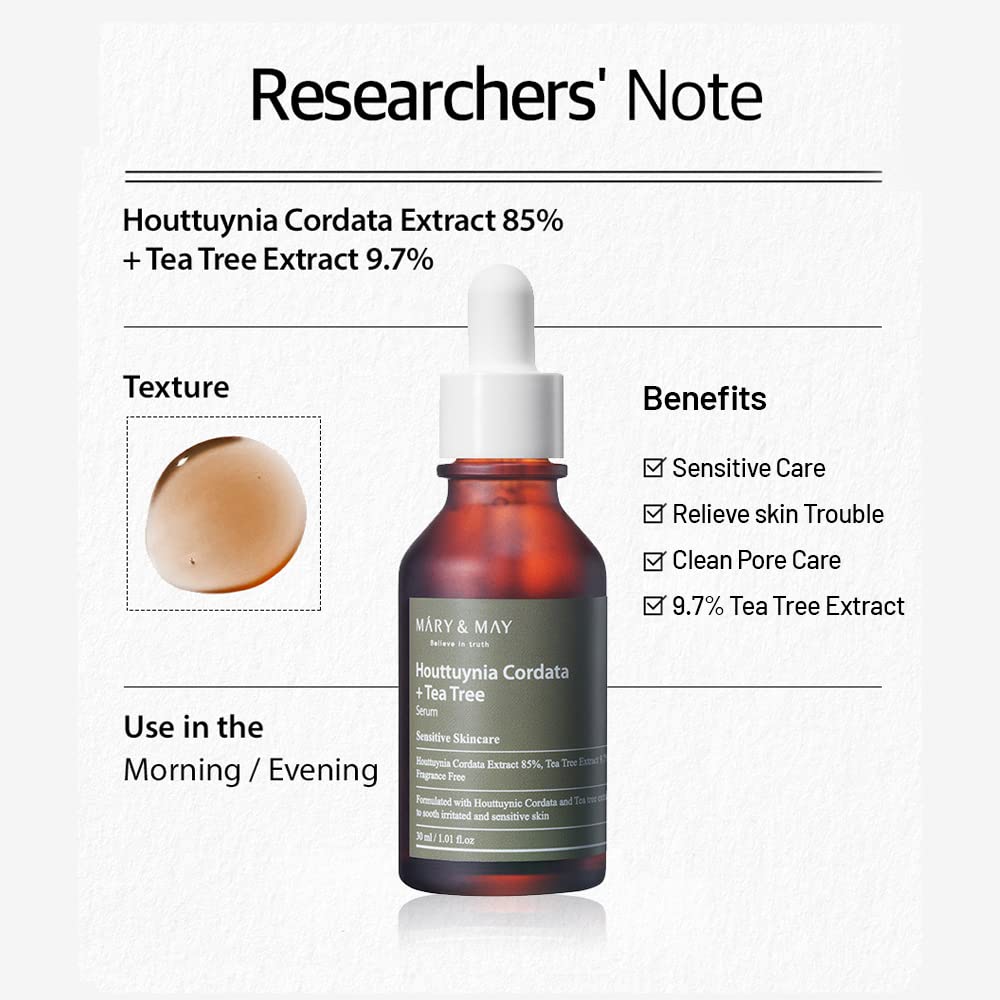 Houttuynia Cordata +Tea Tree Serum 30ml