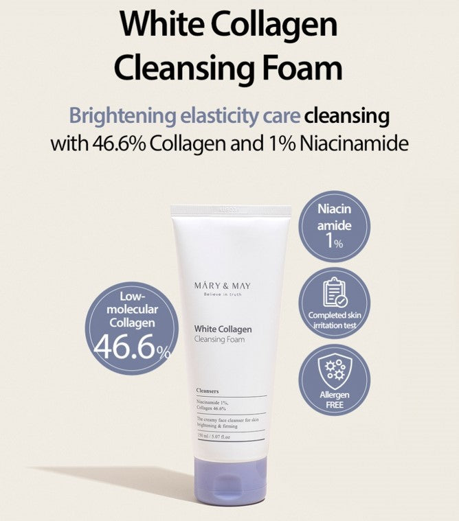 White Collagen cleansing foam 150ml