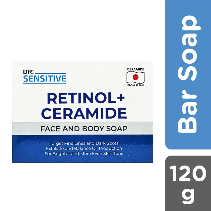 Dr. Sensitive Retinol Plus Ceramide Face And Body Soap 120g