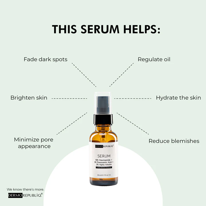 Dermorepubliq 2% Alpha Arbutin + Niacinamide + HA Dark Spot Corrector Serum