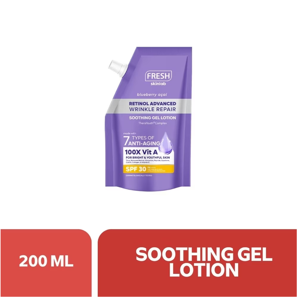 Blueberry Acai Retinol Advance Wrinkle Repair Soothing Gel Lotion SPF 30