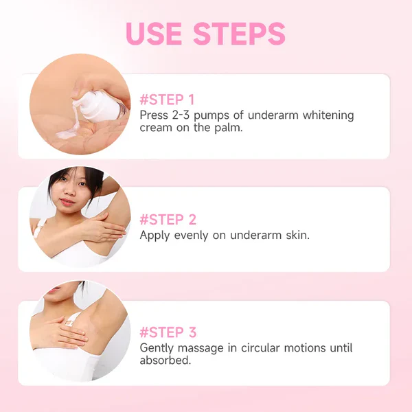 GMEELAN Sakura Underarm Whitening Cream Glutathione 30g 5X Ceramide Body Lotion Pearl Moisturizer