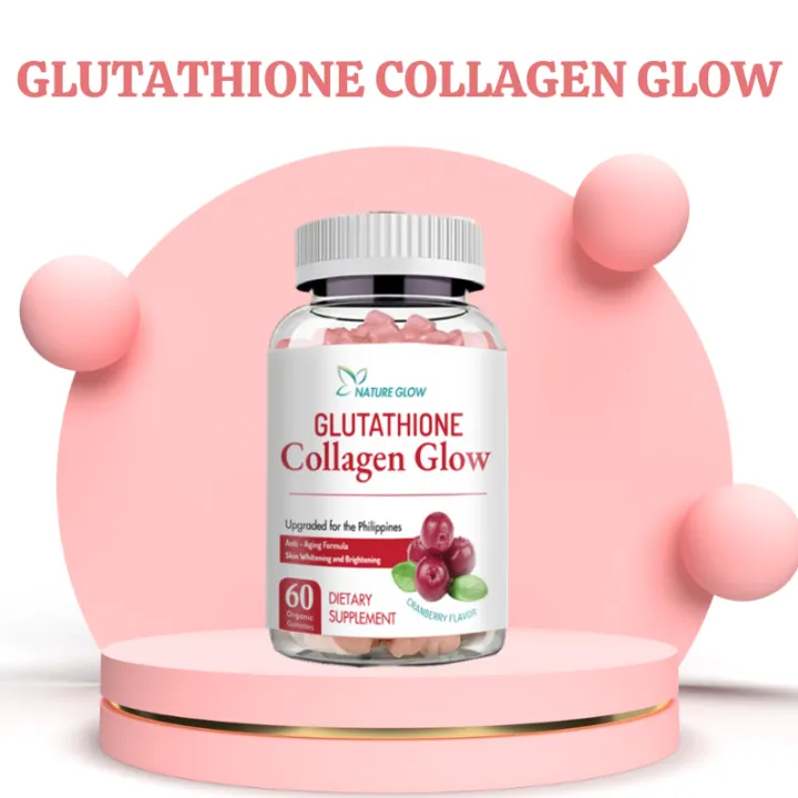 Nature Glow Glutathione Collagen Glow Gummies - Cranberry