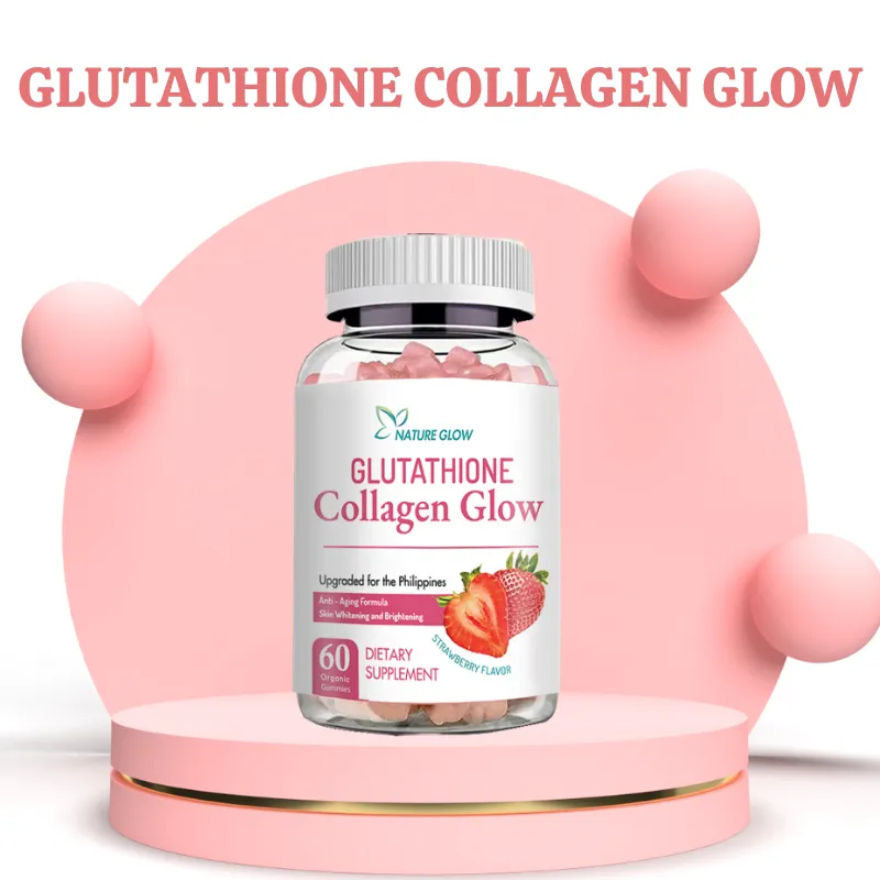 Nature Glow Glutathione Collagen Glow Gummies - Strawberry