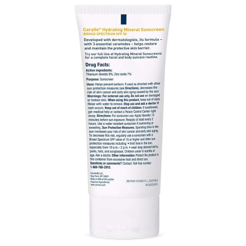Hydrating Mineral Face Sunscreen Lotion SPF 50 - BeautiQn