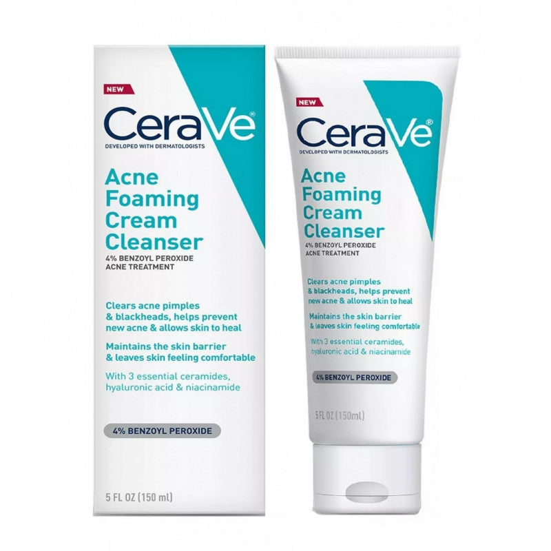 Acne Foaming Cream Cleanser for Sensitive Skin