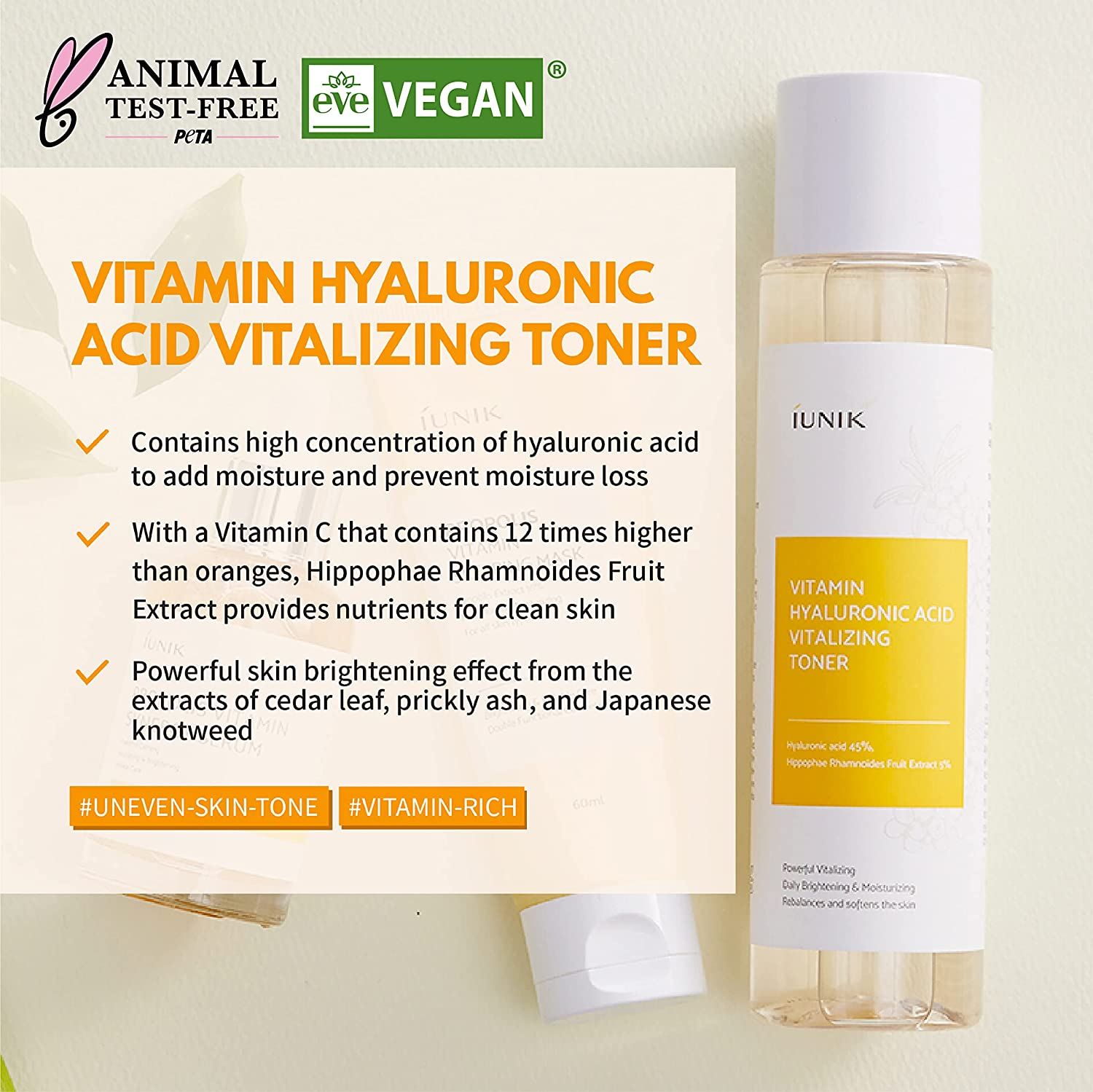 Iunik vitamin hyaluronic acid vitalizing 2025 toner 200ml