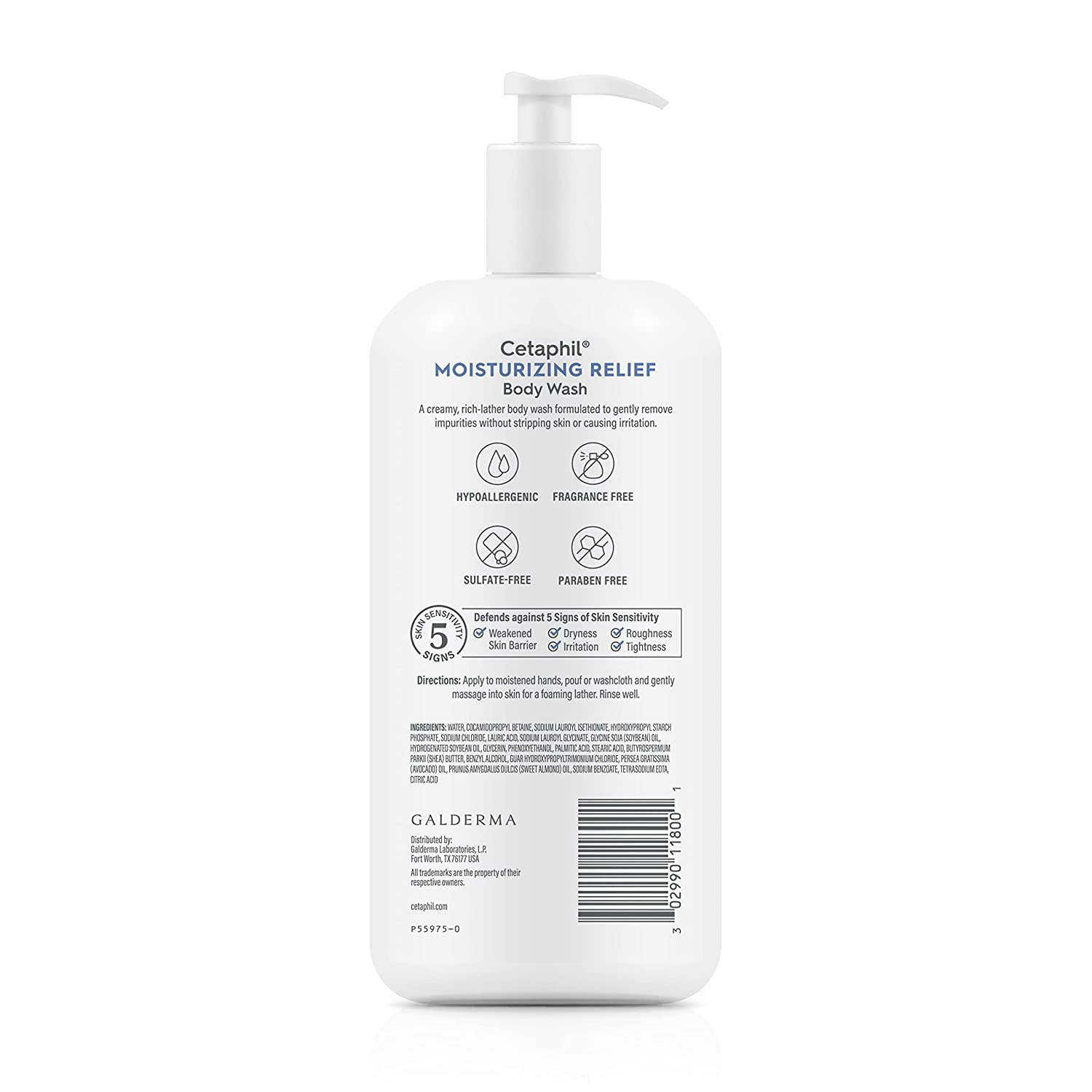 MOISTURIZING RELIEF BODY WASH for dry, sensitive skin