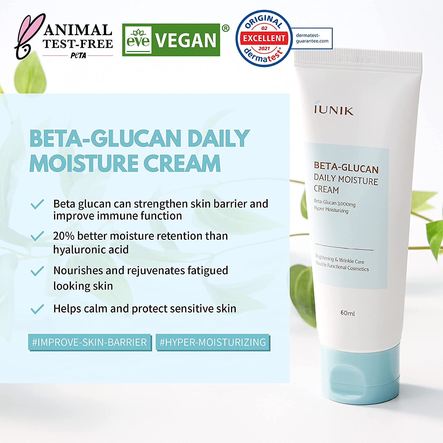 Beta Glucan Daily Moisture Cream 60ml